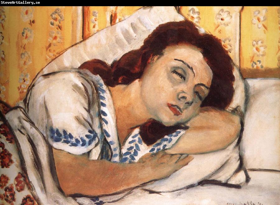 Henri Matisse Marguerite asleep